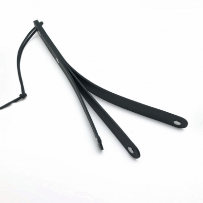 Leren Peddel met 3 Lussen - 39,5 cm - Zwart - Afbeelding 2