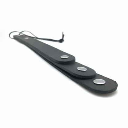 Leren Peddel met 3 Lussen - 39,5 cm - Zwart - Afbeelding 3