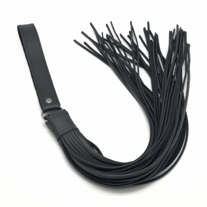 Martinet met Leren Touwen - 75 cm - Zwart - Afbeelding 2