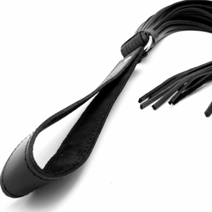 Martinet met Leren Touwen - 75 cm - Zwart - Afbeelding 4
