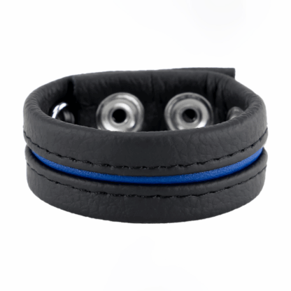 Verstelbare Leren Cockring - Blauw - Afbeelding 2