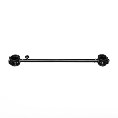 Verstelbare metalen spreidbalk met leren manchet - 35 tot 60 cm - Zwart - Afbeelding 2