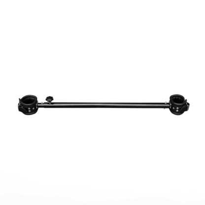 Verstelbare metalen spreidbalk met leren manchet - 65 tot 120 cm - Zwart - Afbeelding 2