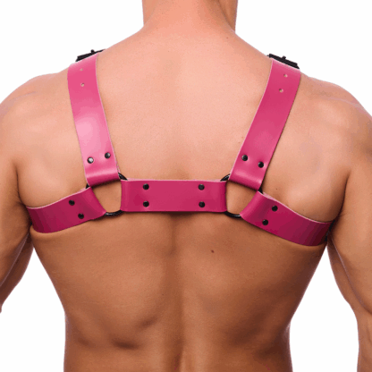 Bulldog Leren Harnas - L/XL - Roze - Afbeelding 2