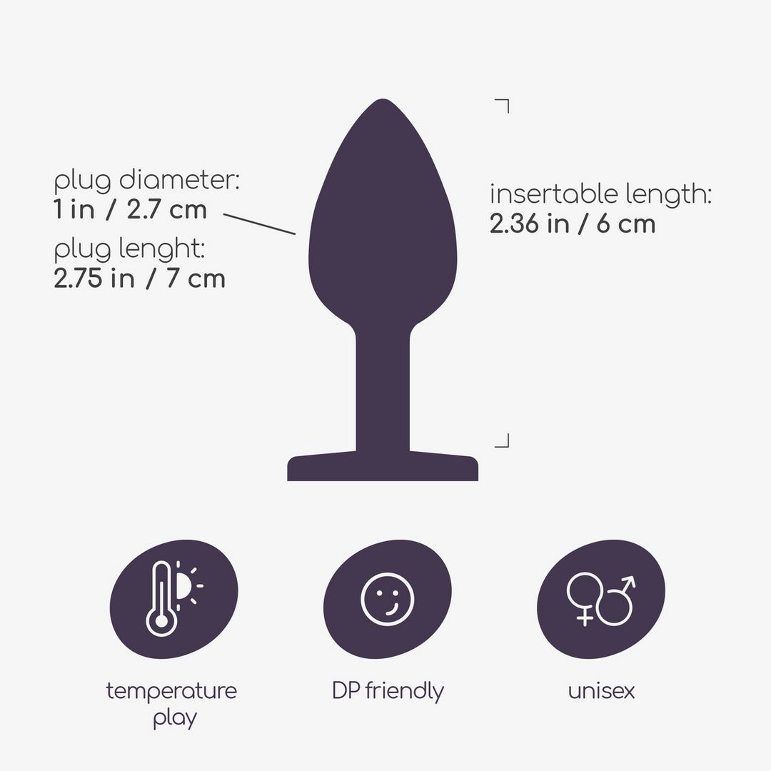 Bijou - Anale Sieraad Plug - Klein - Blauw - Afbeelding 6