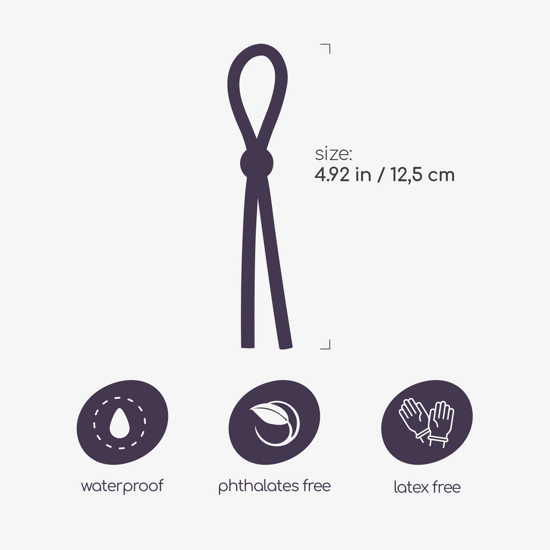 Billy the Ring - Silicone Verstelbare Cockring - Zwart - Afbeelding 5