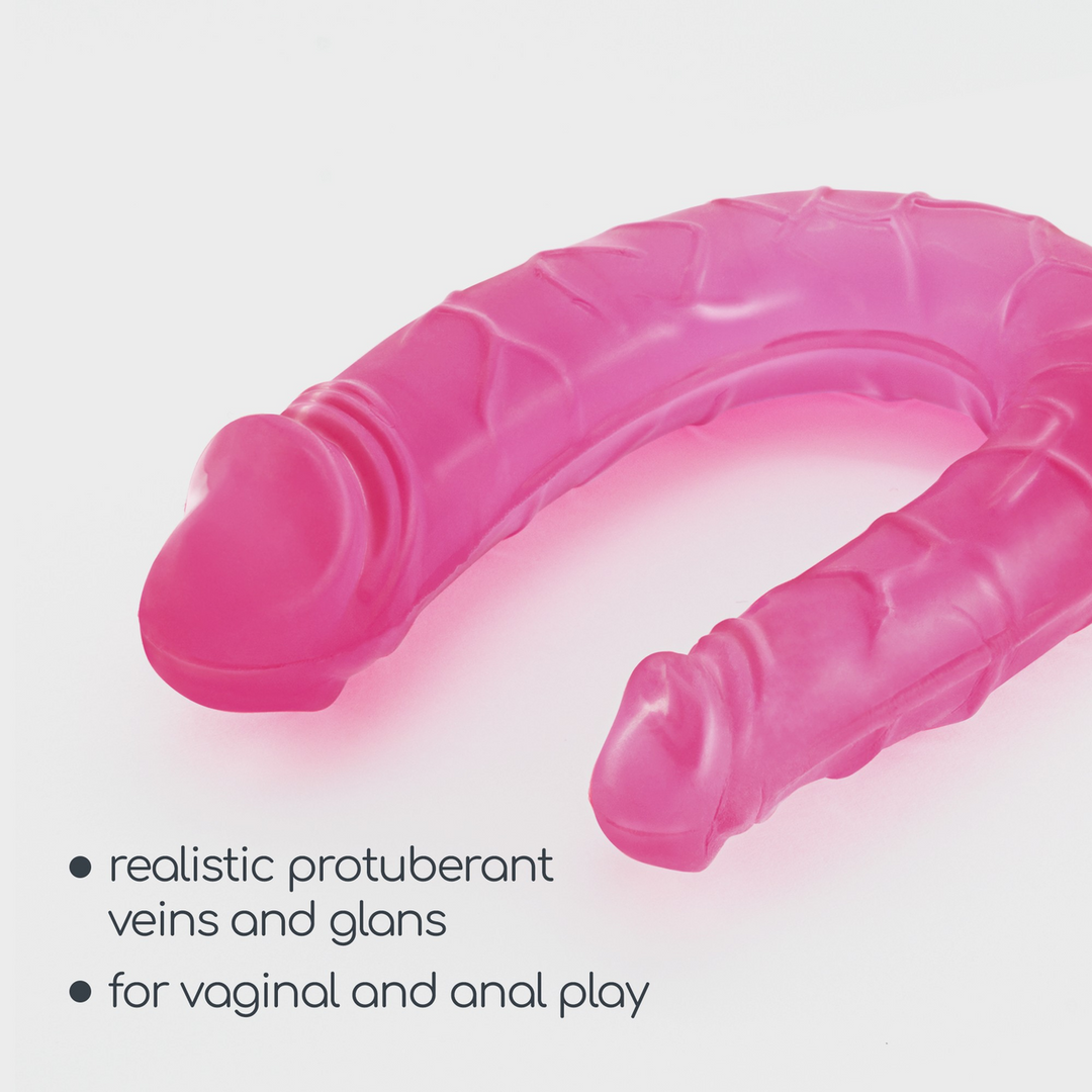 Deep Diver - Double Dildo with Anal Lubricant - 1.7 fl oz / 50 ml - Pink - Afbeelding 6