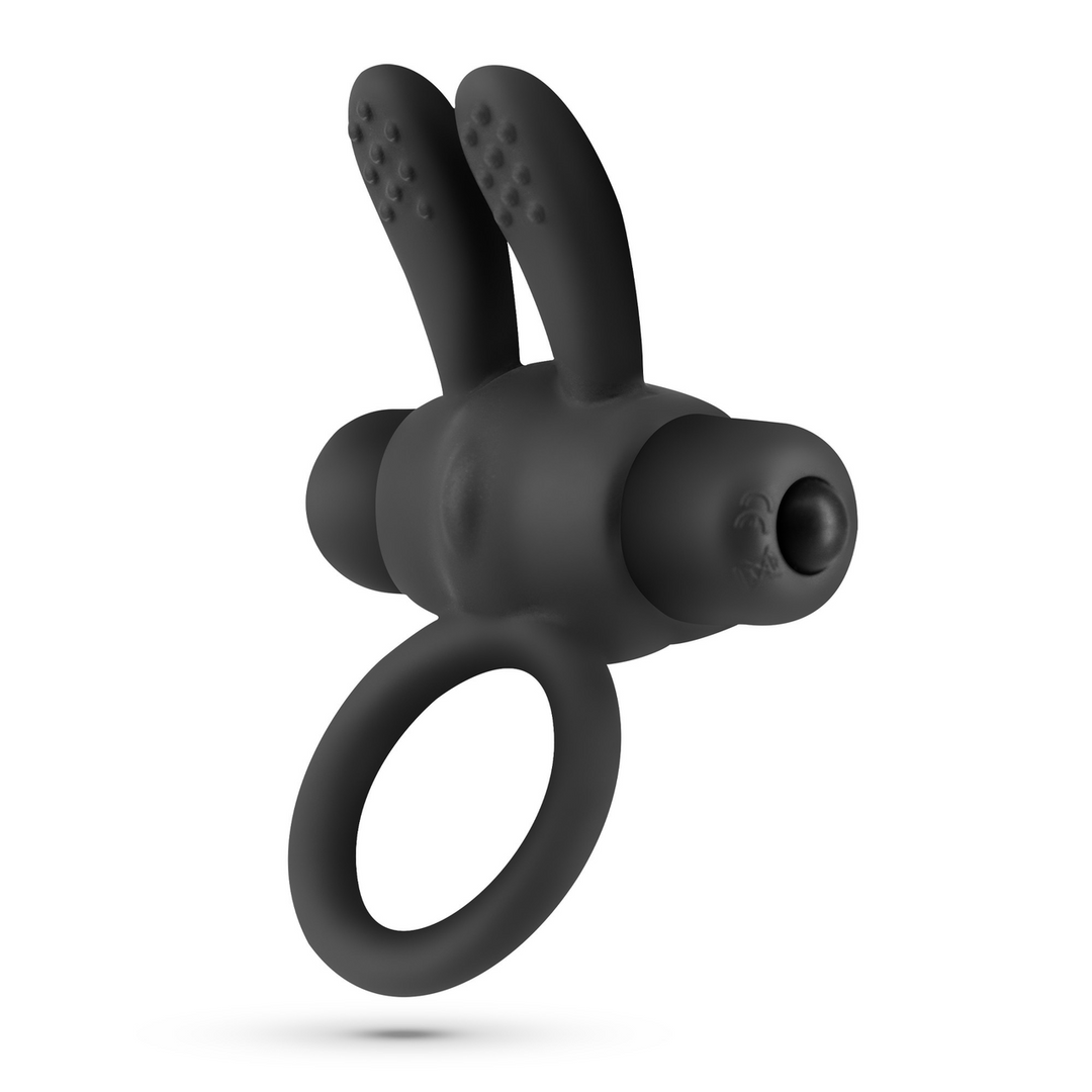 Pluto - Cockring met Vibrerende Bullet - Zwart - Afbeelding 4