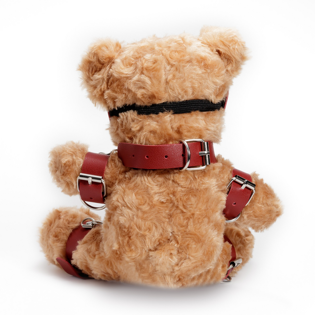 Crushito - Bondage Teddybeer - 31 cm - Rood - Afbeelding 3