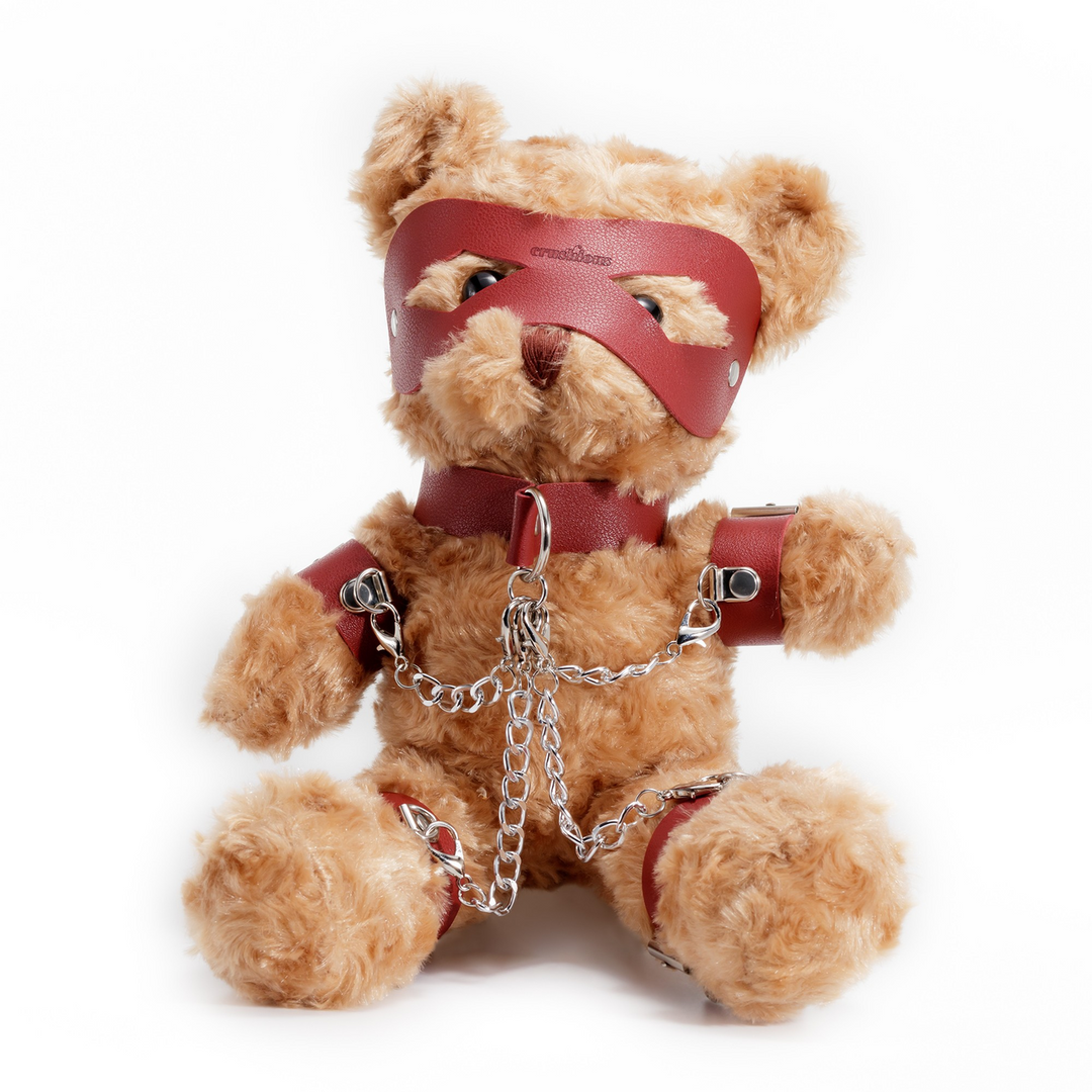 Crushito - Bondage Teddybeer - 31 cm - Rood - Afbeelding 6
