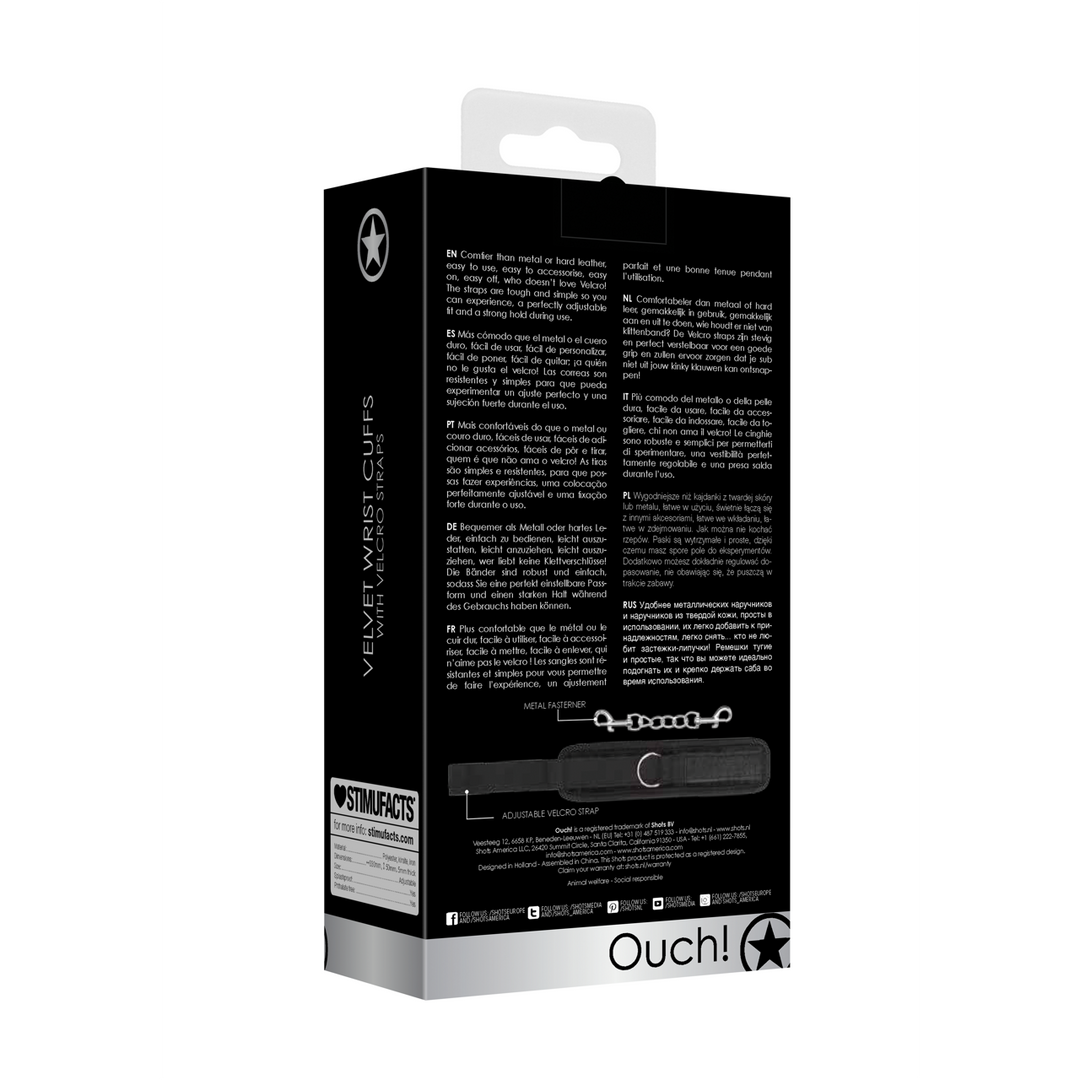 Fluwelen Verstelbare Handboeien - Afbeelding 3