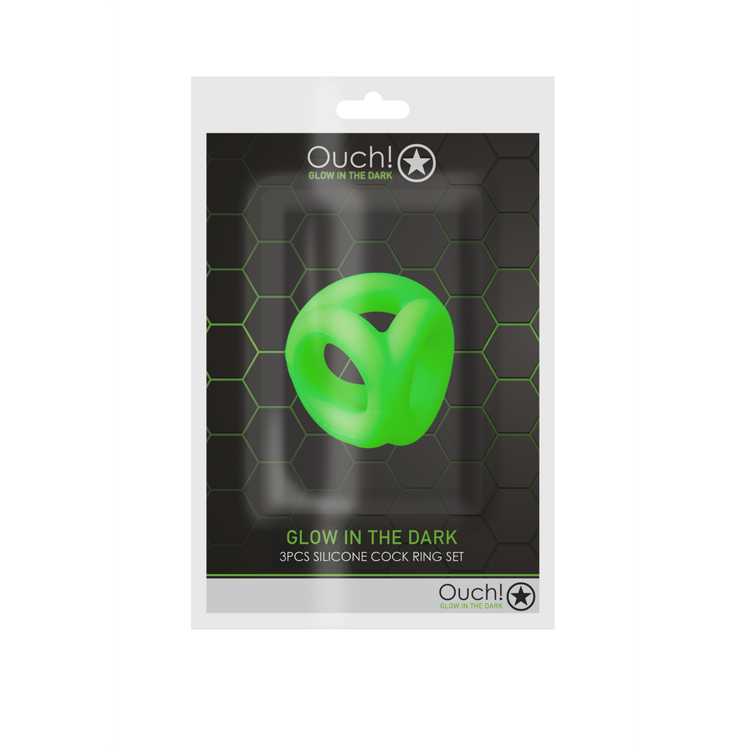 Cockring Ball Strap - Glow in the Dark - Afbeelding 2
