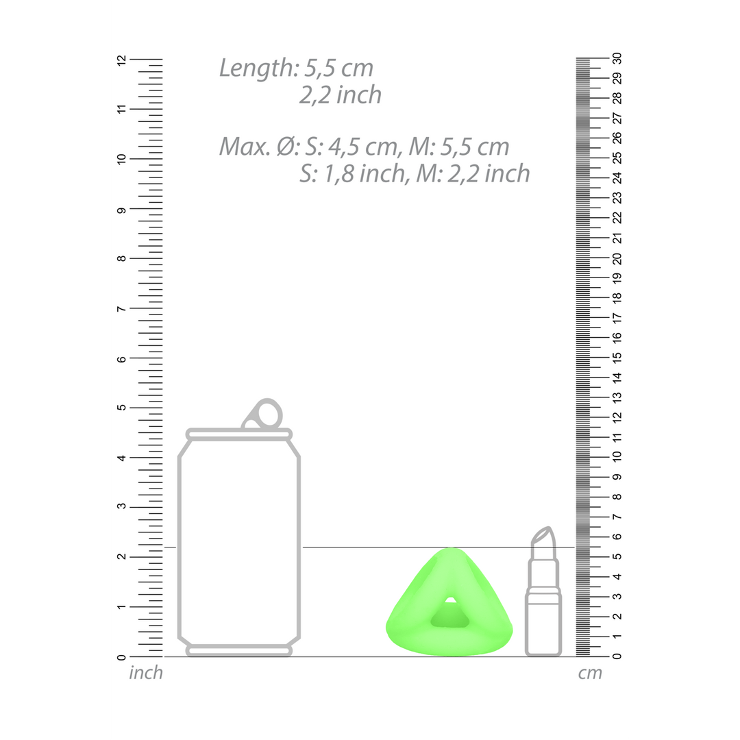 Cockring Ball Strap - Glow in the Dark - Afbeelding 5