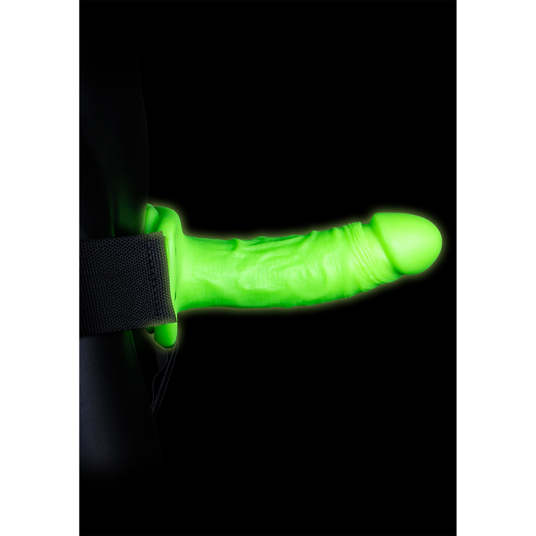 Realistische Strap-On Harnas - Glow in the Dark - 7 / 18 cm - Afbeelding 6