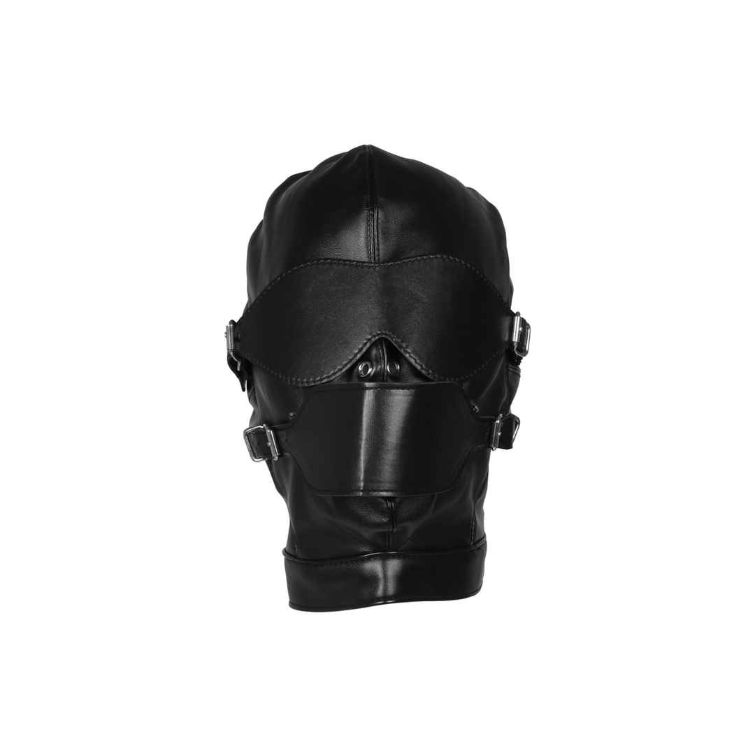 Blindfolded Mask met Ademend Ball Gag - Zwart - Afbeelding 5