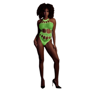 Body met Griekse Halslijn - One Size - Neon Groen
