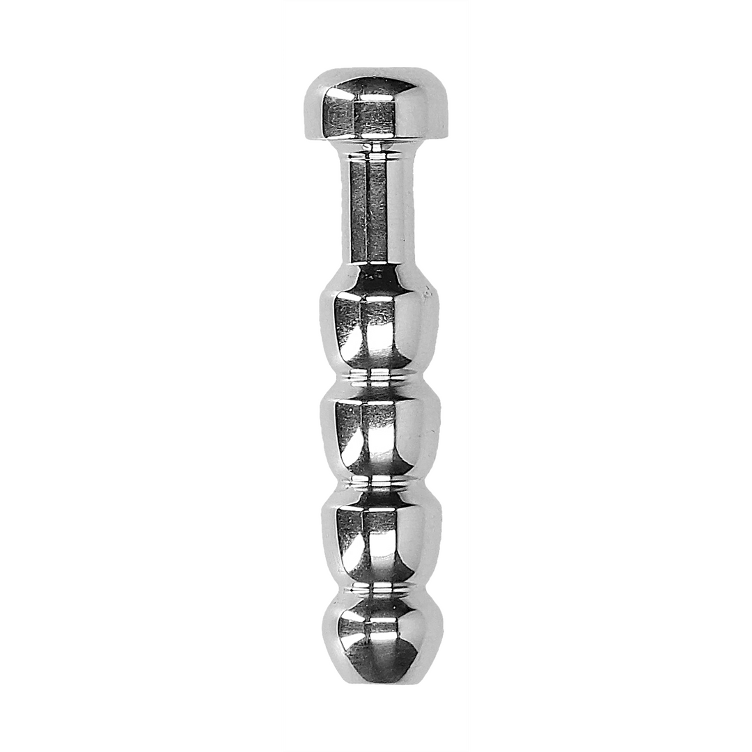 Ribbed Hollow Penis Plug - 0.4 / 10 mm - Afbeelding 4