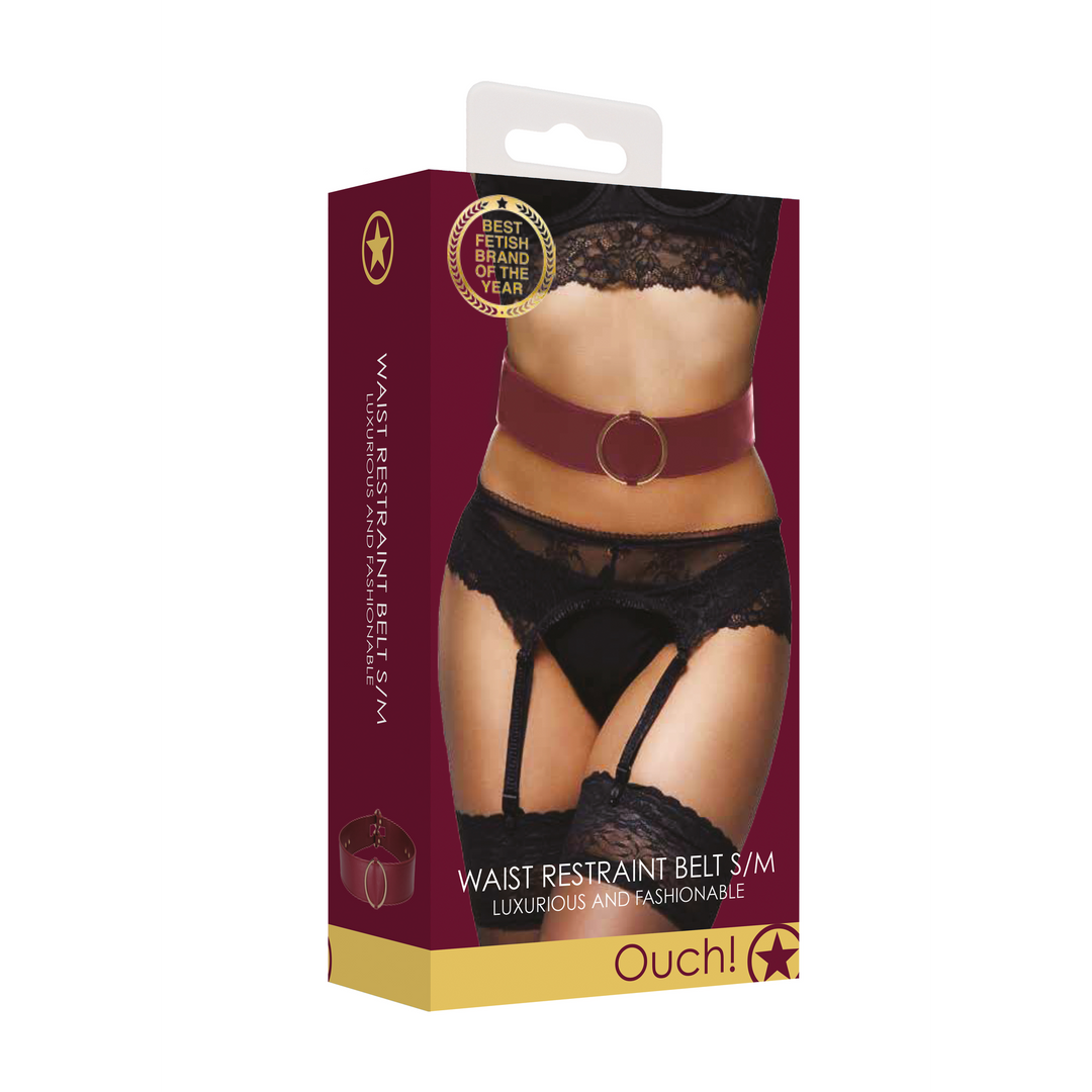 Waist Belt with Bondage Rings - S/M - Afbeelding 2