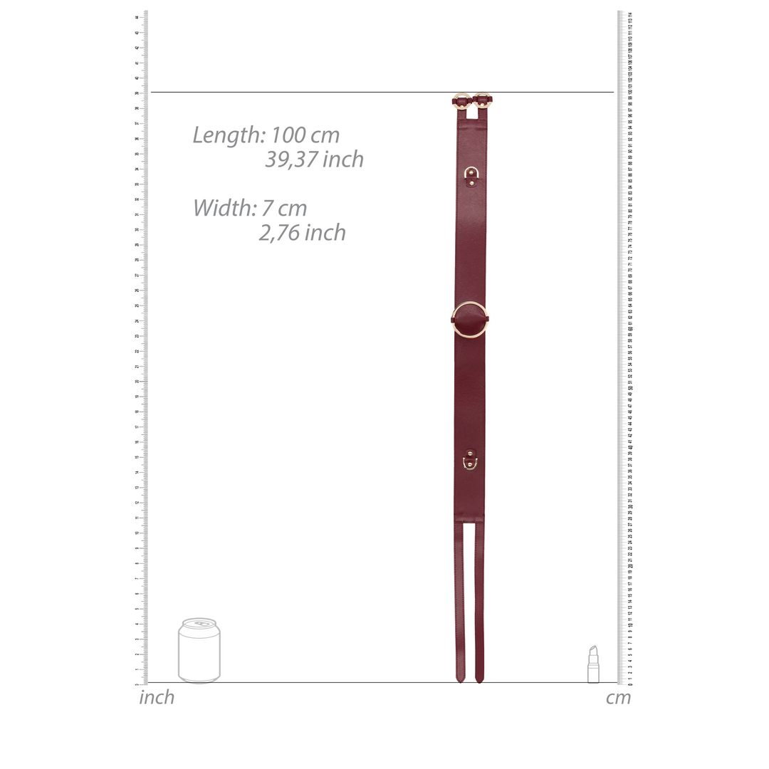 Waist Belt with Bondage Rings - S/M - Afbeelding 6