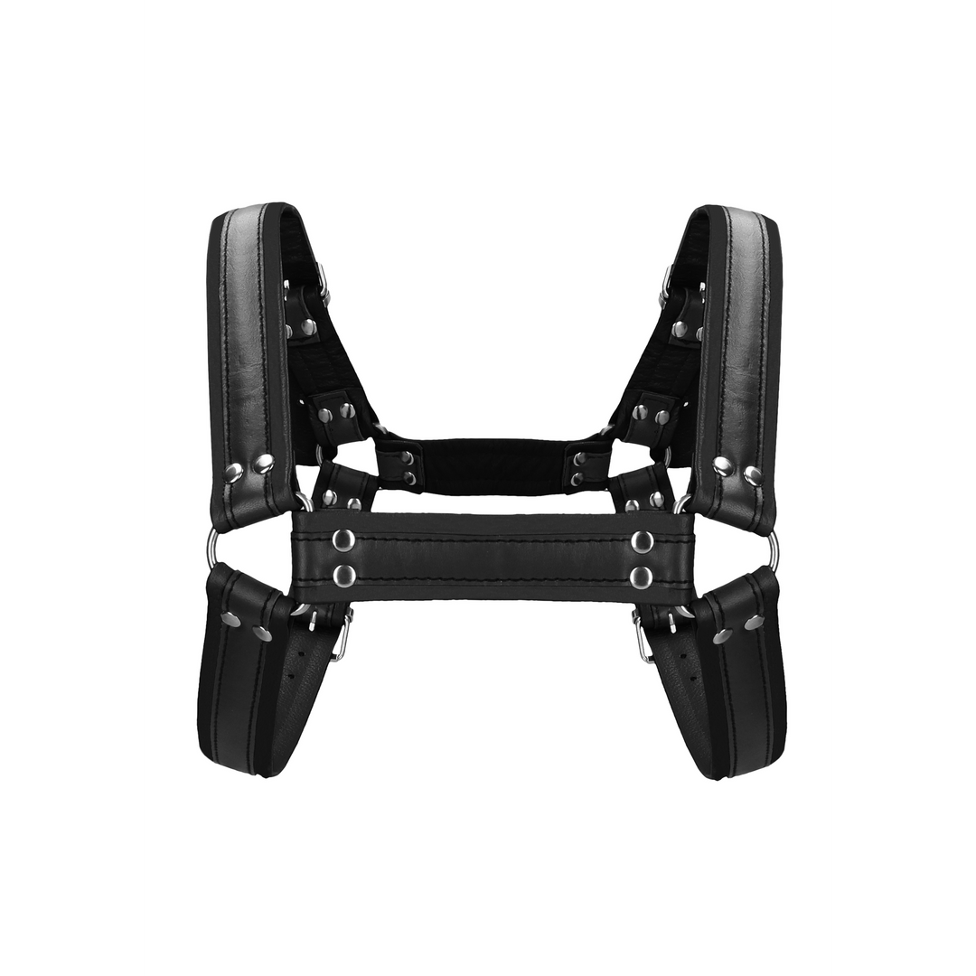 Leren Bulldog Harnas met Gespen - S/M - Afbeelding 4