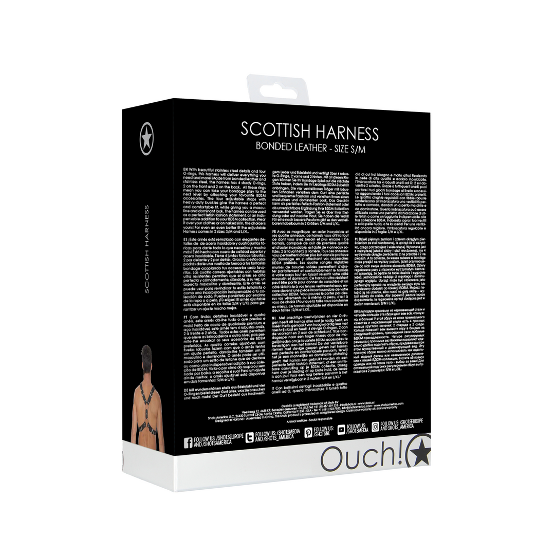 Schotse Leren Harnas - S/M - Afbeelding 3