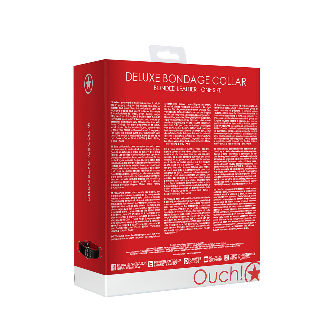Deluxe Bondage Halsband - One Size - Afbeelding 3