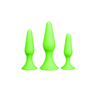 Butt Plug Set - Glow in the Dark