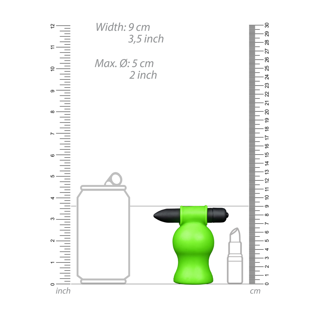 Vibrerende Hoofd Masturbator - Glow in the Dark - Afbeelding 5