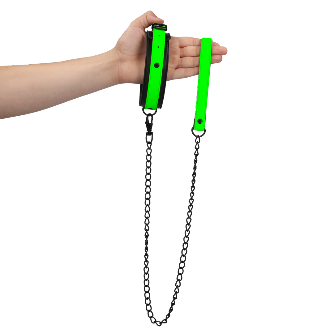 Halsband en Leash - Glo in het Donker - Afbeelding 6