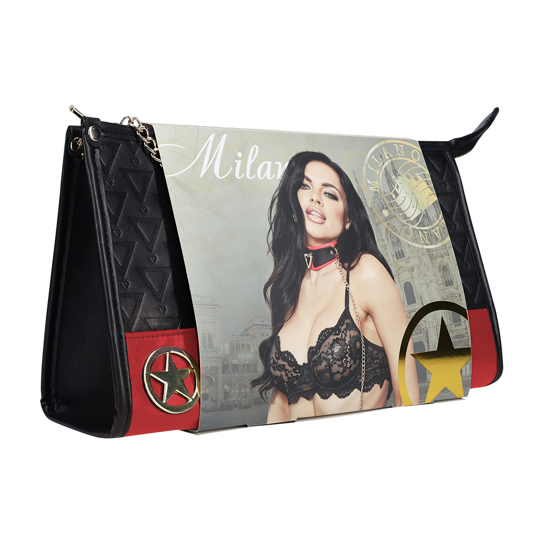 Milan Collectie - Kit met Tas - Zwart/Rood - Afbeelding 2