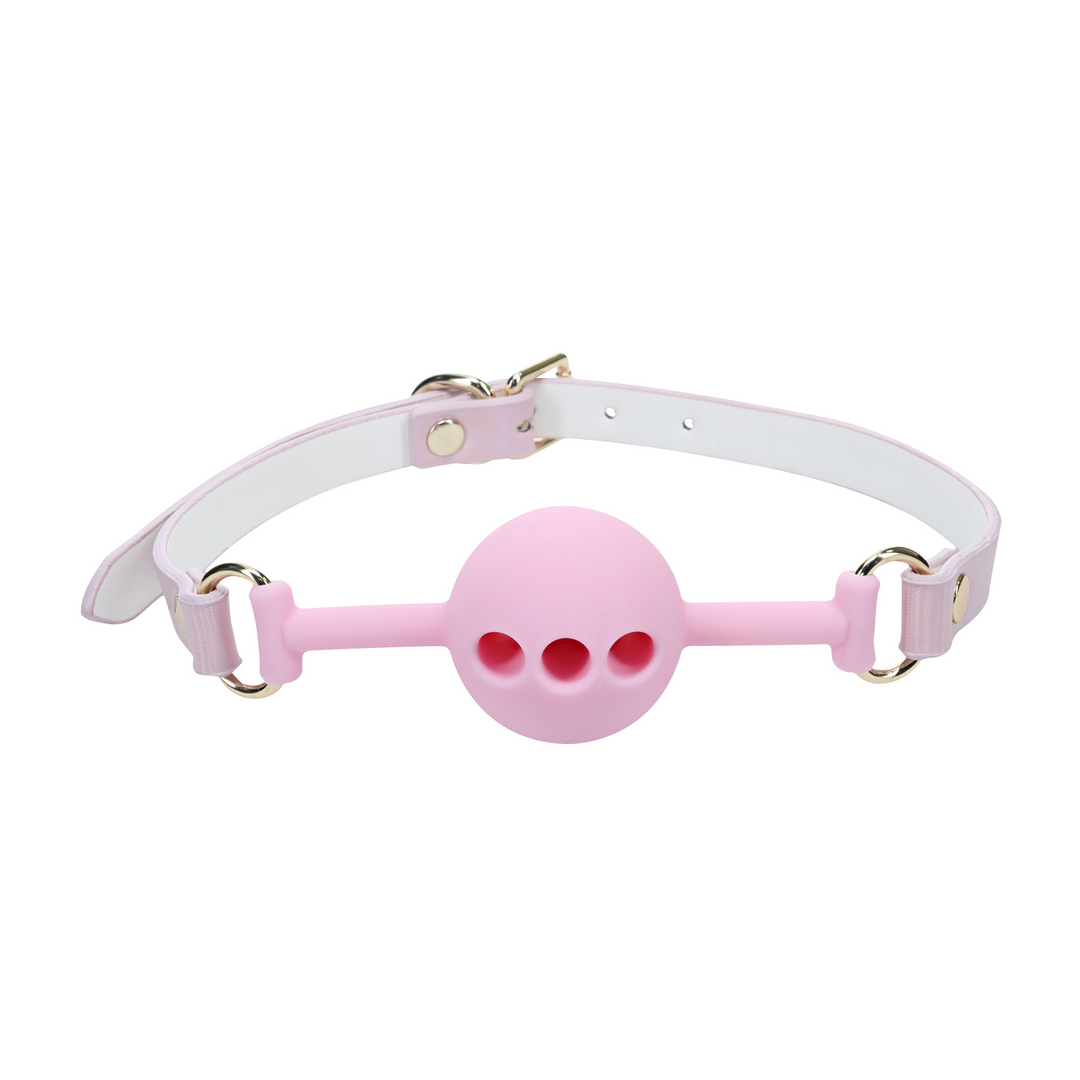 Paris Collectie - Siliconen Ball Gag - Roze - Afbeelding 4