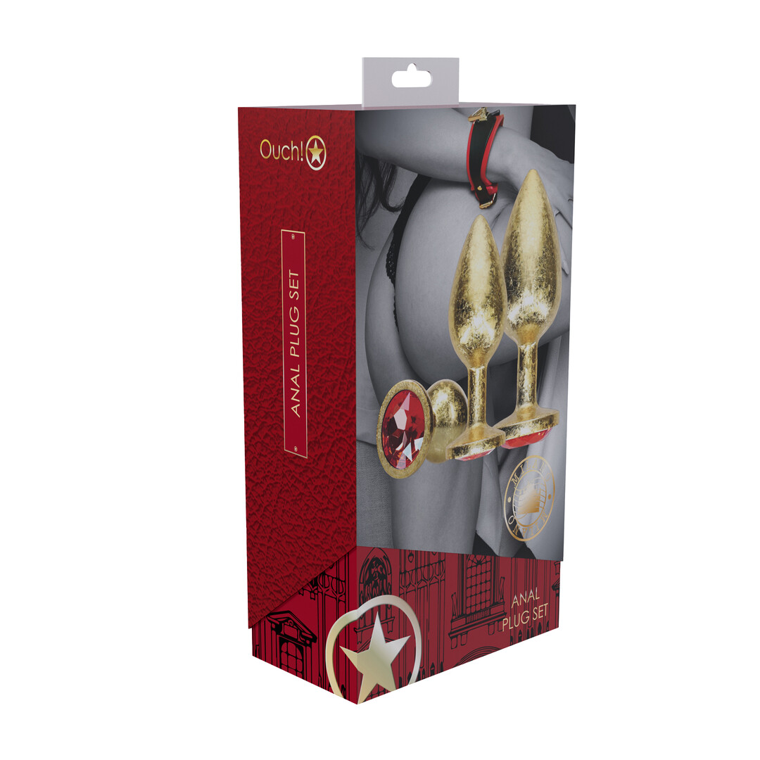 Milan Collection - Metalen Anale Plug Set - Goud - Afbeelding 2
