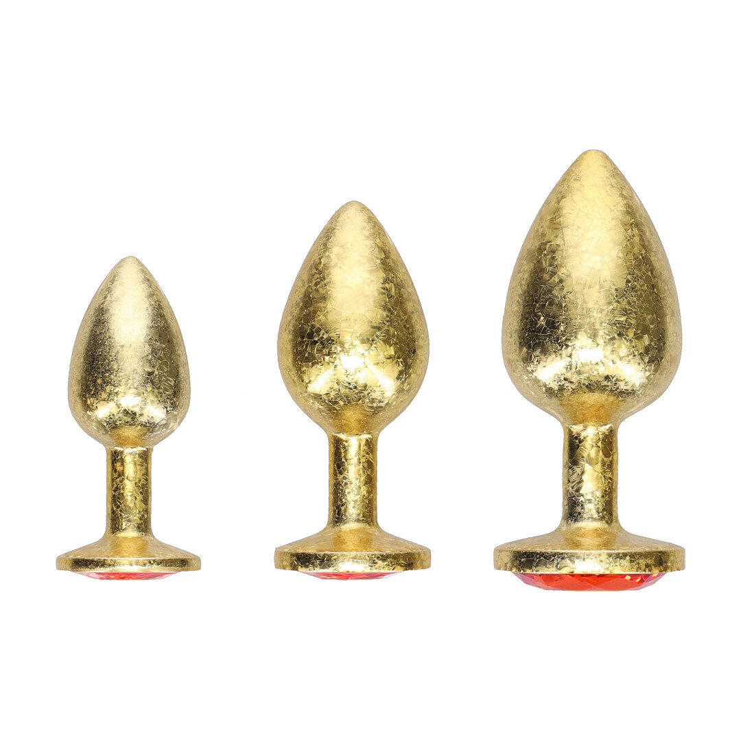 Milan Collection - Metalen Anale Plug Set - Goud - Afbeelding 3