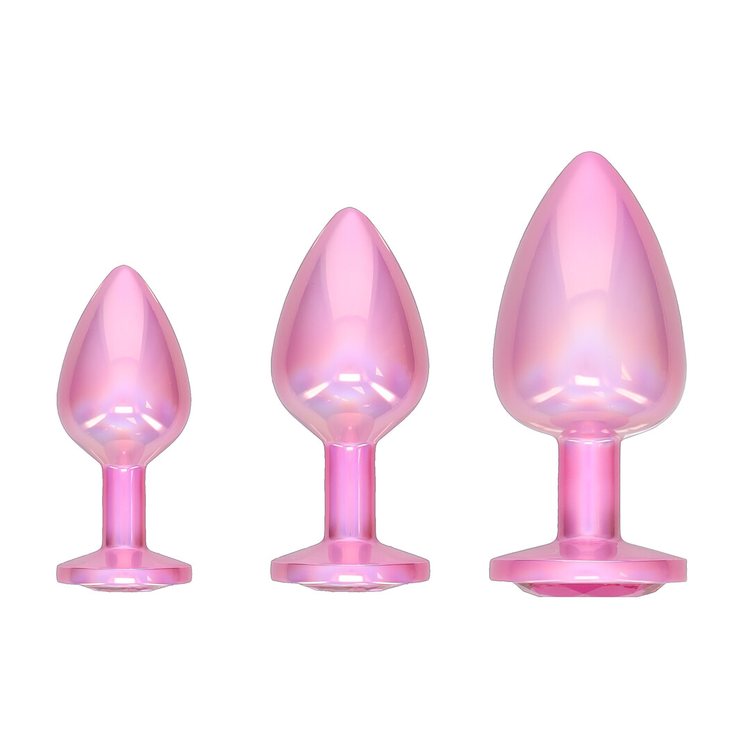 Paris Collection - Metalen Anale Plug Set - Roze - Afbeelding 3