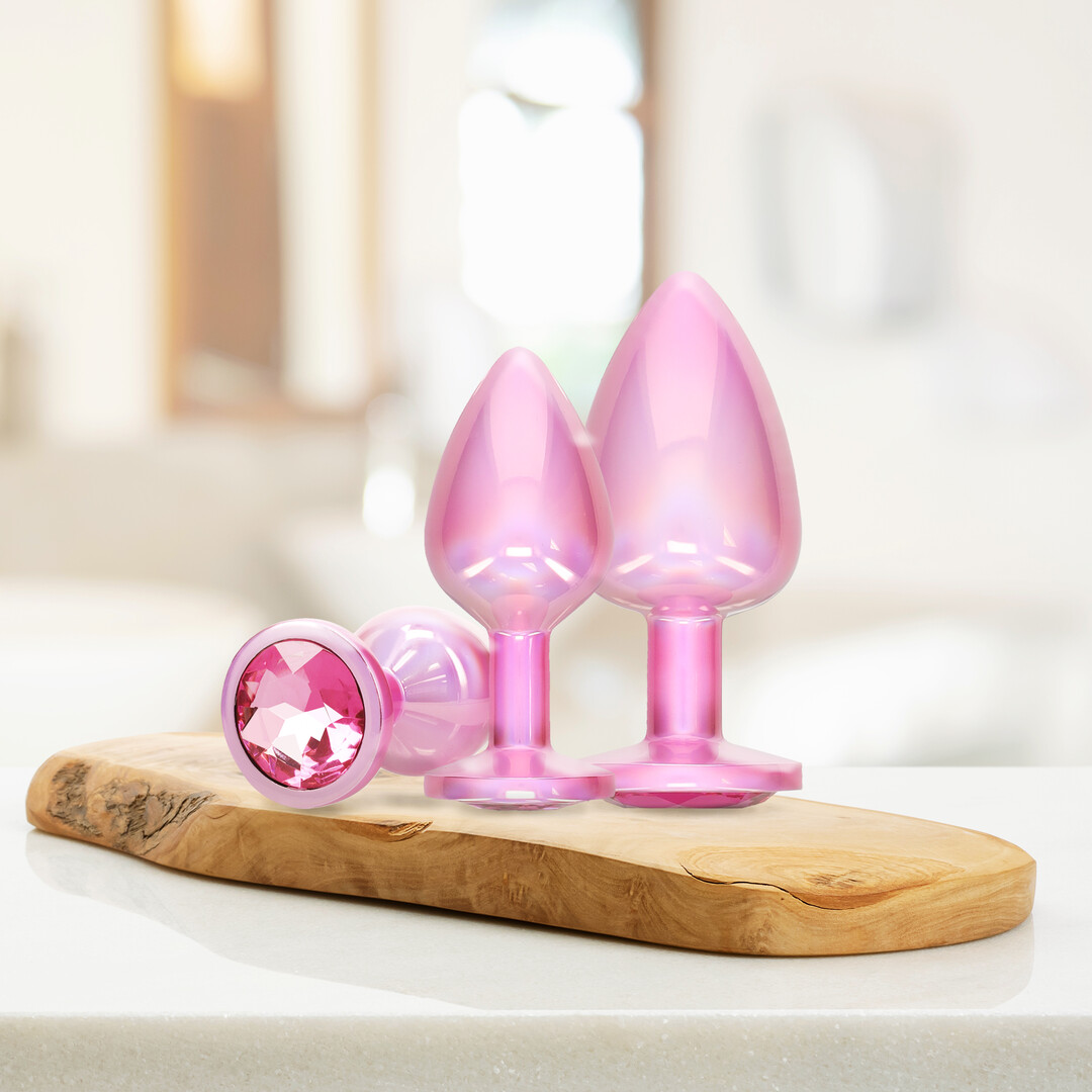 Paris Collection - Metalen Anale Plug Set - Roze - Afbeelding 6