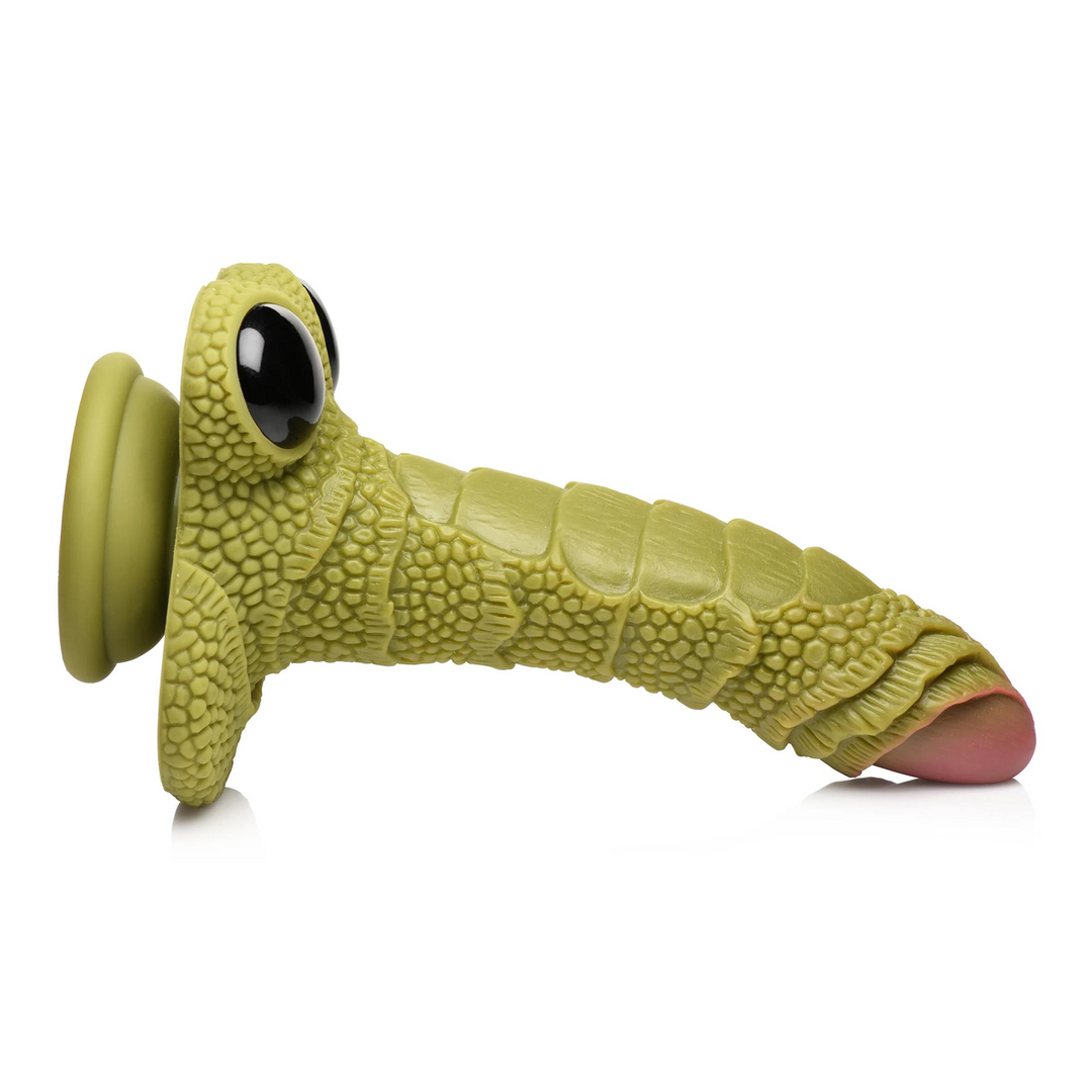 Swamp Monster Scaly Silicone Dildo - Zwart - Afbeelding 3