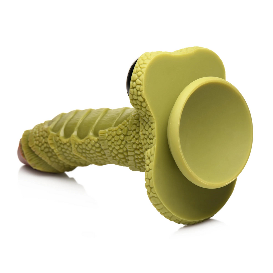 Swamp Monster Scaly Silicone Dildo - Zwart - Afbeelding 4