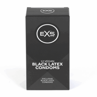 EXS Black Latex - Condoms - 12 Stuks
