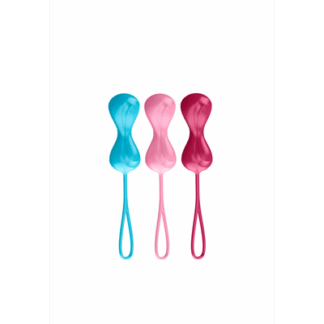 Power Balls - Kegel Balls - 3 Stuks - Turquoise/Rood/Roze