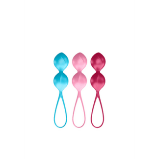 V Balls - Kegel Balls - 3 Stuks - Turquoise/Rood/Roze