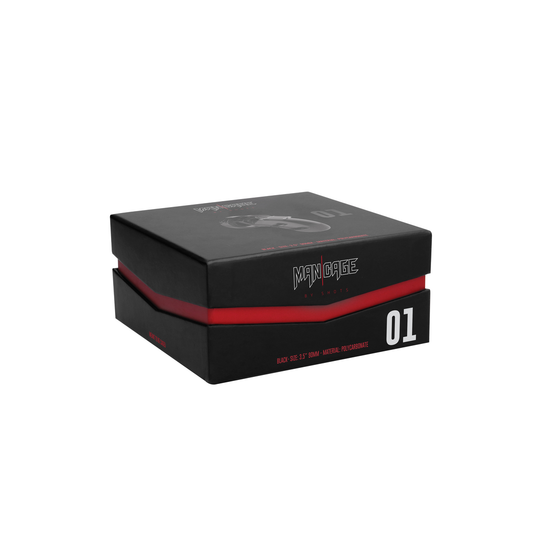 Model 01 Chastity Cock Cage - 3.5 / 9 cm - Afbeelding 2