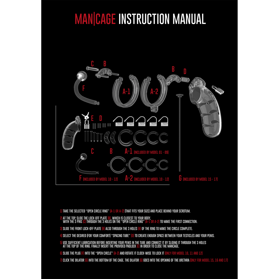 Model 16 Chastity Cock Cage met Urethrale Sounding - 4.5 / 11,5 cm - Afbeelding 5
