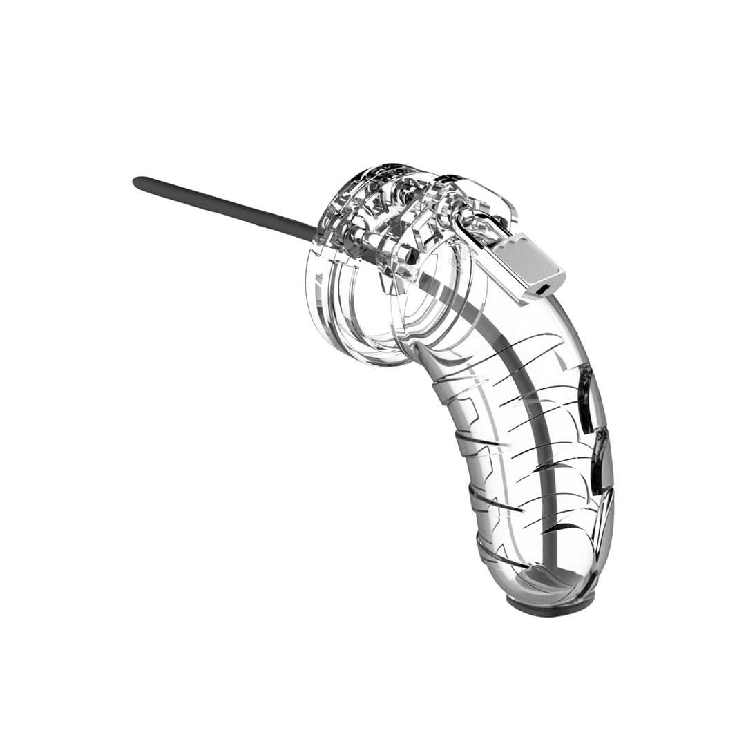 Model 16 Chastity Cock Cage met Urethrale Sounding - 4.5 / 11,5 cm - Afbeelding 7