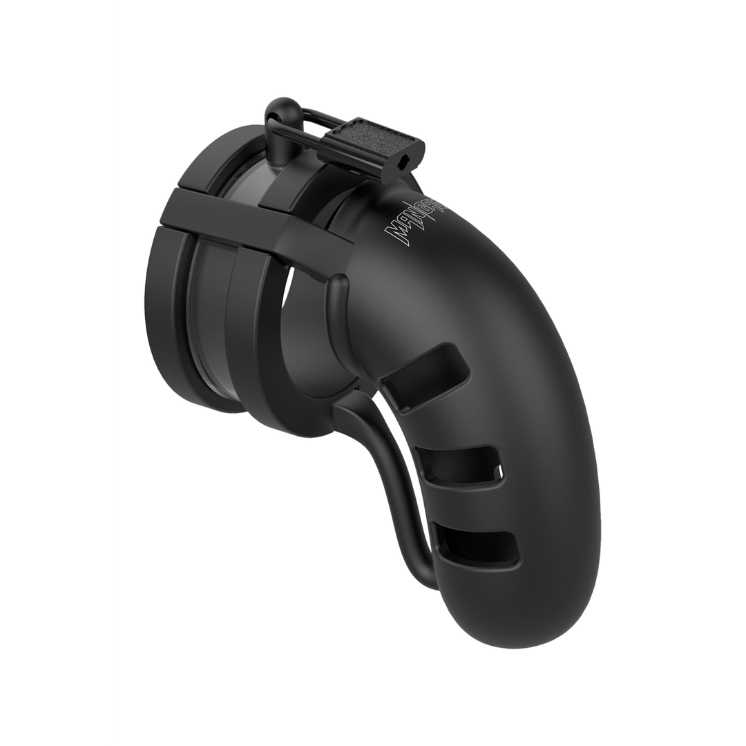 Model 19 Chastity Cock Cage met Ballsplitter - 4,5 / 11,5 cm - Afbeelding 6