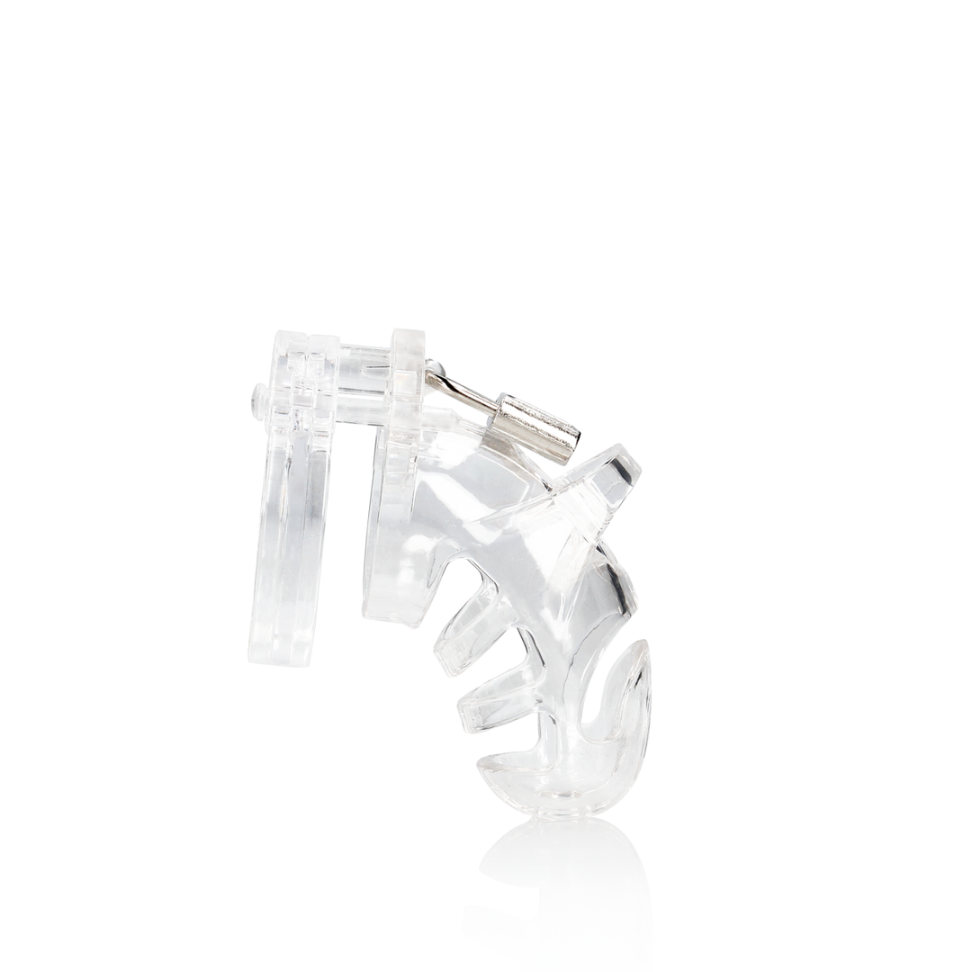 Model 25 - Chastity Cage - 3.5'' / 9 cm - Transparant - Afbeelding 4