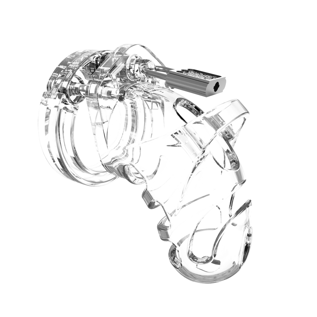 Model 25 - Chastity Cage - 3.5'' / 9 cm - Transparant - Afbeelding 7