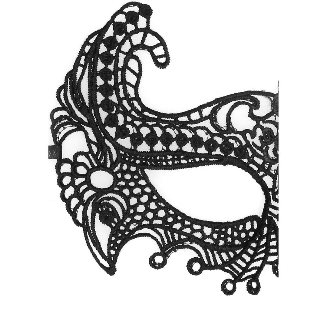 Keizerin - Zwarte Kanten Masker - Afbeelding 4