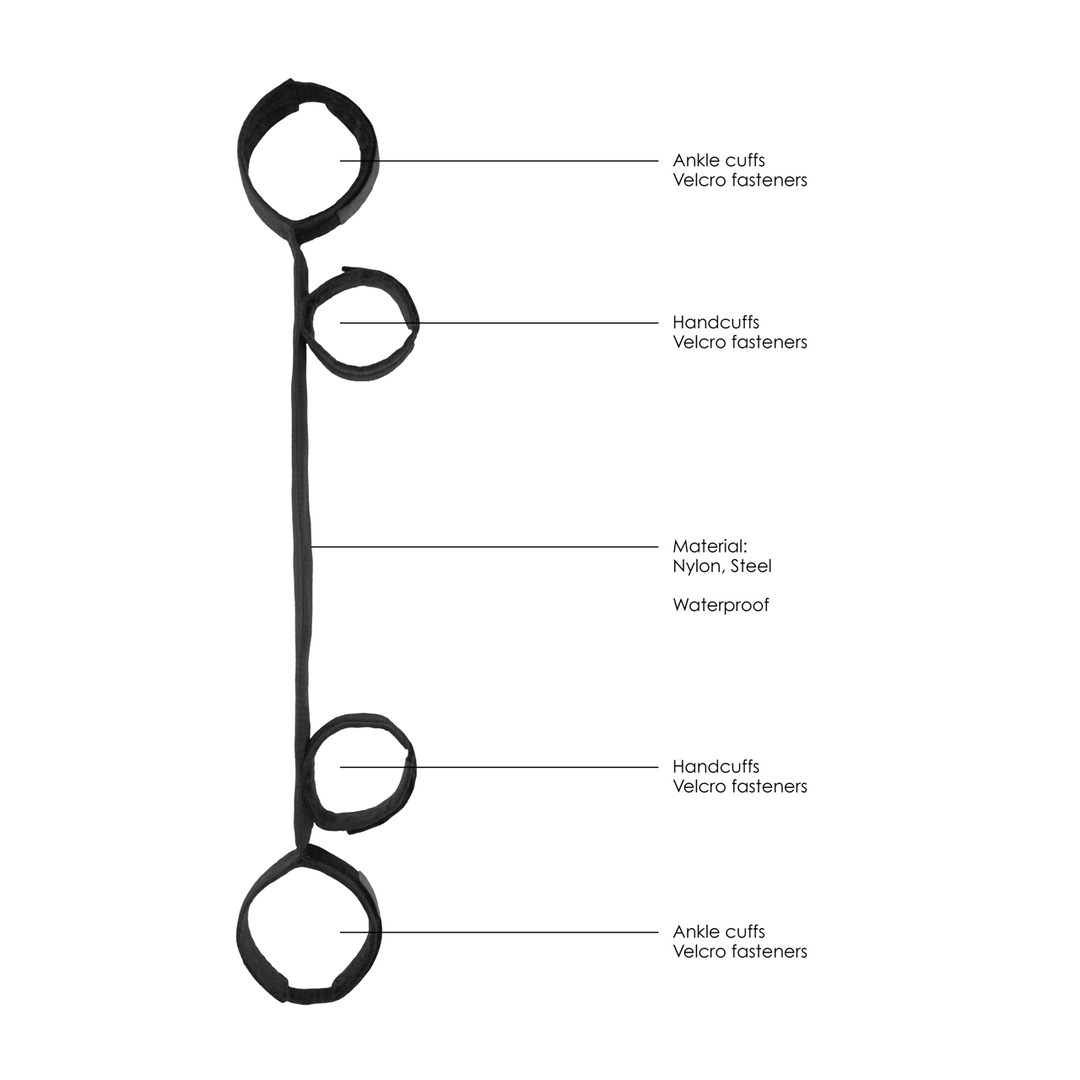 Spreader Bar met Hand- en Enkelboeien - Afbeelding 6