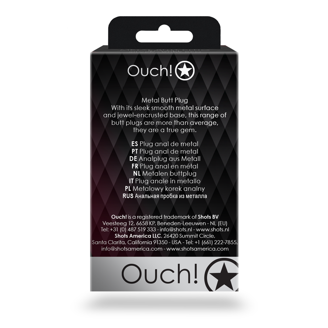 Ronde Edelsteen Butt Plug - Klein - Goud/Emerald Groen - Afbeelding 4