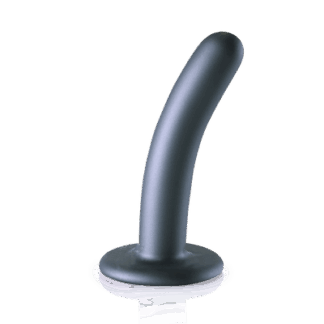 Zachte Siliconen G-Spot Dildo - 5'' / 12 cm - Gunmetal